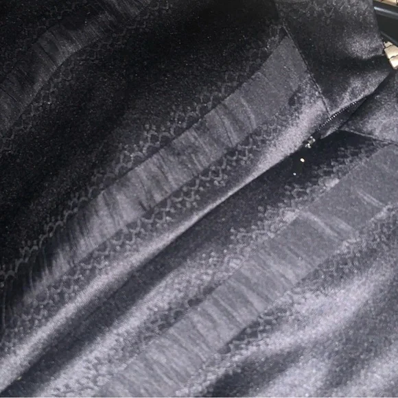 Anna sui quilted brocade Victorian floral black holiday silk ruffle dress formal